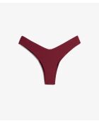 Braguita de bikini brasileña de pierna alta Nouba burdeos granate