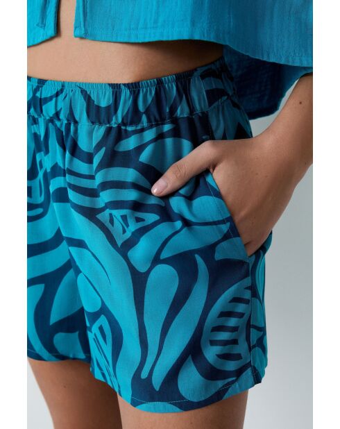 Short Edna bleu canard