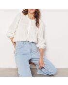 Ecrufarbene Bluse Ranka