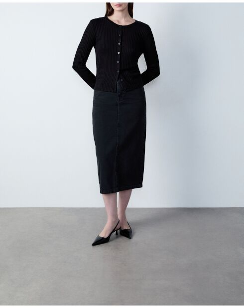 Gitta schwarze Strickjacke