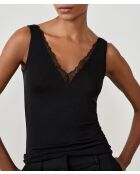 Warm Light Lace zwarte tanktop