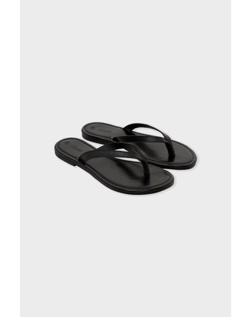 Zwarte teenslippers Sylvana