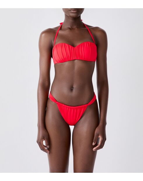 Braguitas de bikini brasileñas rojas High Leg Luarca