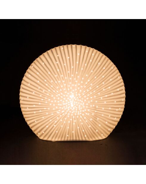 Essencia weiße Scheibenlampe - 22xh20 cm