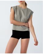 Ider khakifarbenes olivgrünes T-Shirt