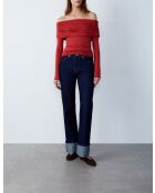 T-shirt Finally in terracotta