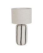 Lamp Paese zwart en ecru - 25 x 46 cm