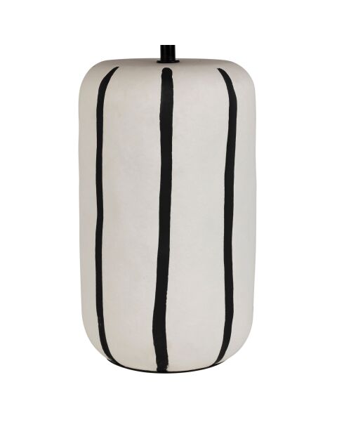 Lamp Paese zwart en ecru - 25 x 46 cm