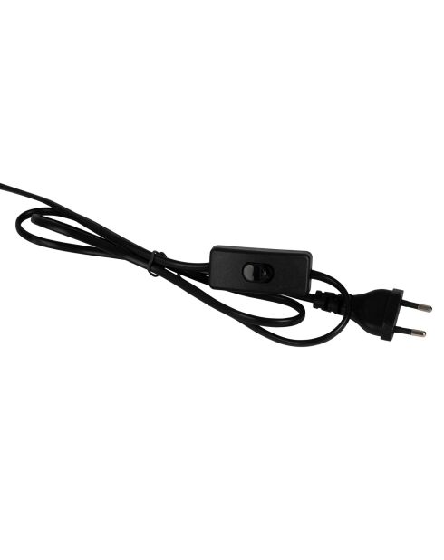 Lamp Paese zwart en ecru - 25 x 46 cm