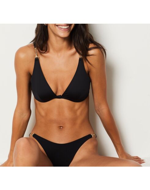 Schwarzer Bügel-BH Horsy