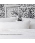 Lenzuolo piano in canapa tinta unita bianco Jouvence