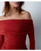 T-shirt Finally in terracotta