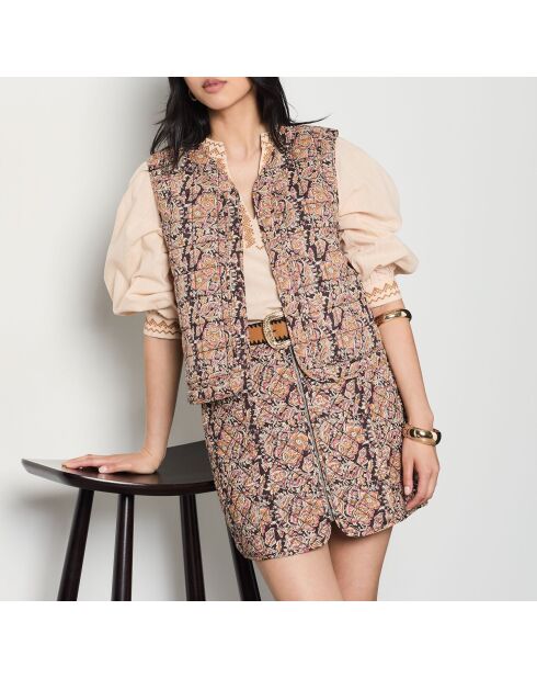 Veste Italy imprimé  fond  vert