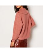 Jersey con cremallera ruborizada Franceska