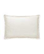 Federa per cuscino in raso di cotone biologico con stampa Blossom moon beige