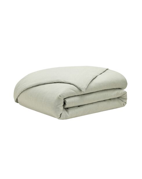 Copripiumino Jouvence opale in canapa tinta unita