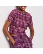 Lilafarbenes T-Shirt Brasilien