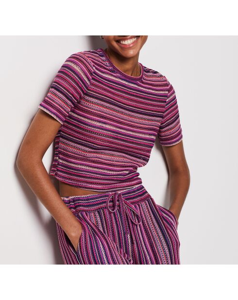 Lilafarbenes T-Shirt Brasilien