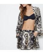 Déshabillé Nero imprimé fond noir