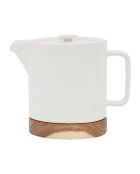 Nordika witte theepot met filter - 1,15 L