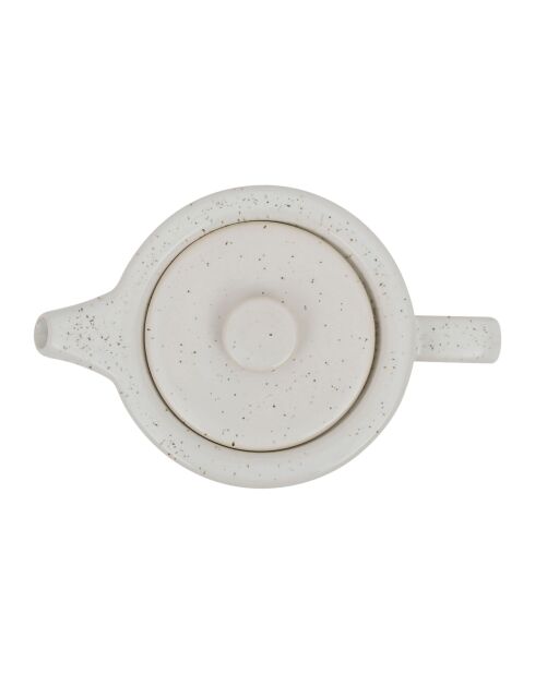 Nordika witte theepot met filter - 1,15 L