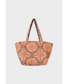 Borsa Arizonalove bifacciale con motivi marroni e arancioni