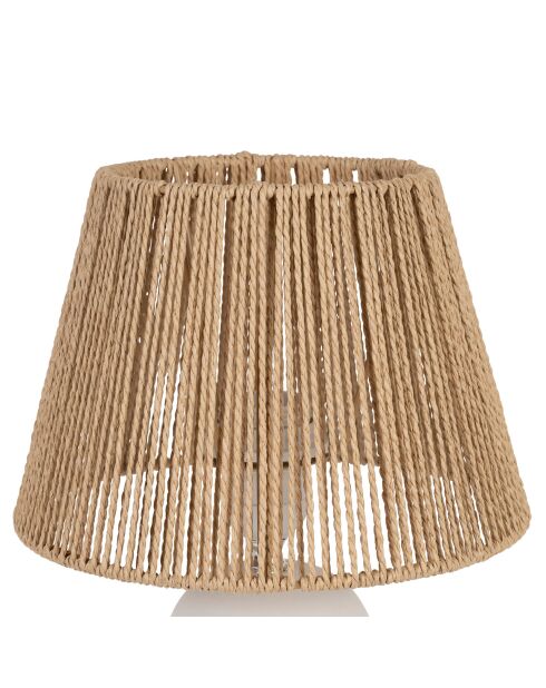 Lámpara Mate Nira blanca y natural