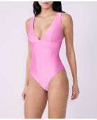 Traje de baño de una pieza sin aros rosa caramelo Profuma