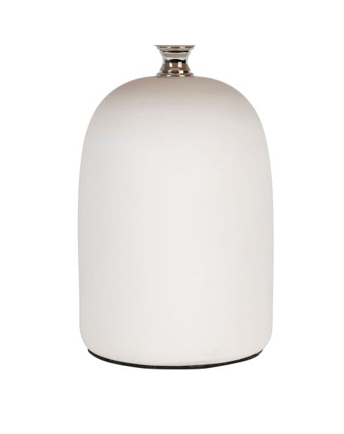 Lámpara Mate Nira blanca y natural