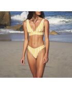 Caletto sonnengelber Triangel-BH ohne Bügel und ohne Schale