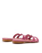 Sandales plates Annetta roses