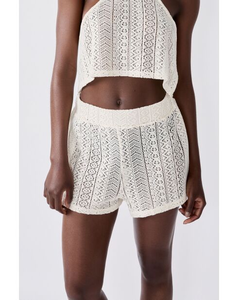 Ecrufarbene Shorts Bacca b