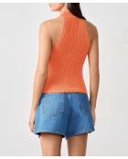 Top arancione Grispy