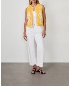 Teresa vest met boterbloemenborduursel