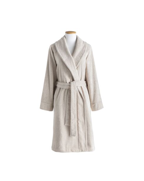Peignoir de bain uni en coton peigné biologique Ess-cale gazelle