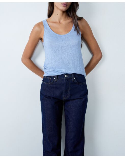 Hemelsblauwe tanktop van Ganga Marcel