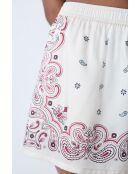 Ecrufarbene Shorts Bobby