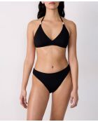 Slip bikini nero luminoso