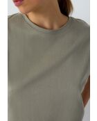 Ider khakifarbenes olivgrünes T-Shirt