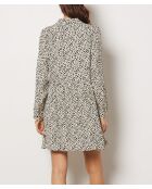 Jurk van Reglissi gedrukt op een ecru achtergrond