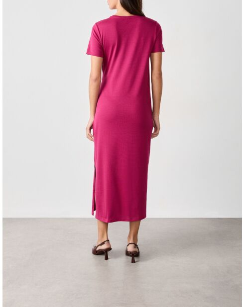 Gulzy pruim lange jurk