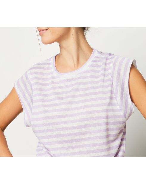 Lila T-shirt met Fidelle