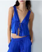 Top azul real Bluesa