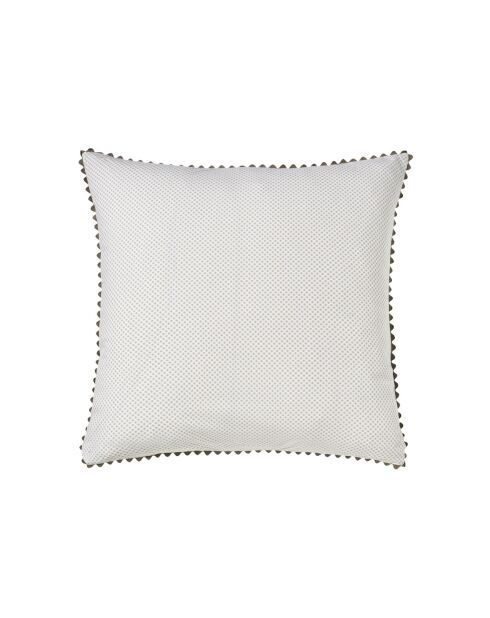 Federa Tresor verde con stampa in percalle di cotone