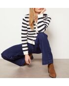 Eda vest in gebroken wit