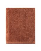 Essentiel douchelak rood cosmos effen gekamd katoen - 70x140 cm