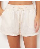 Tioko ecrufarbene bedruckte Shorts