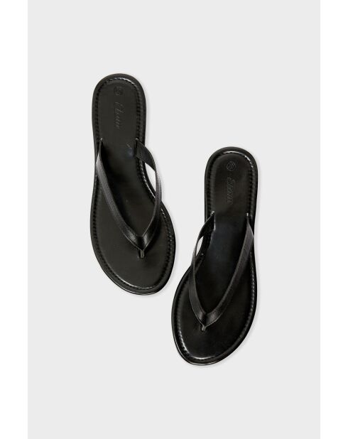 Zwarte teenslippers Sylvana