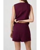 Nueva falda corta Eva cassis