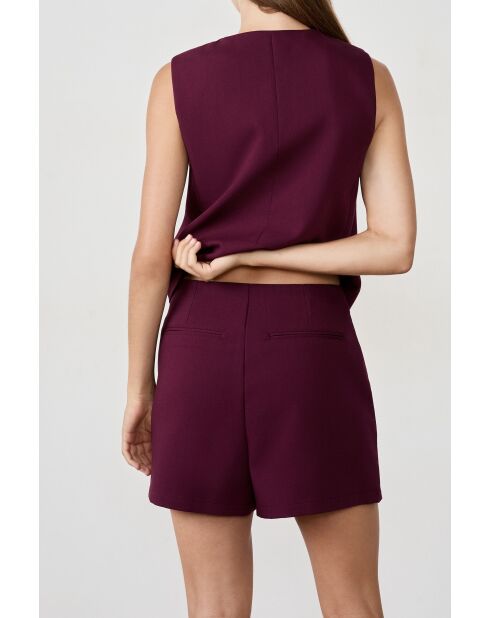 Nueva falda corta Eva cassis